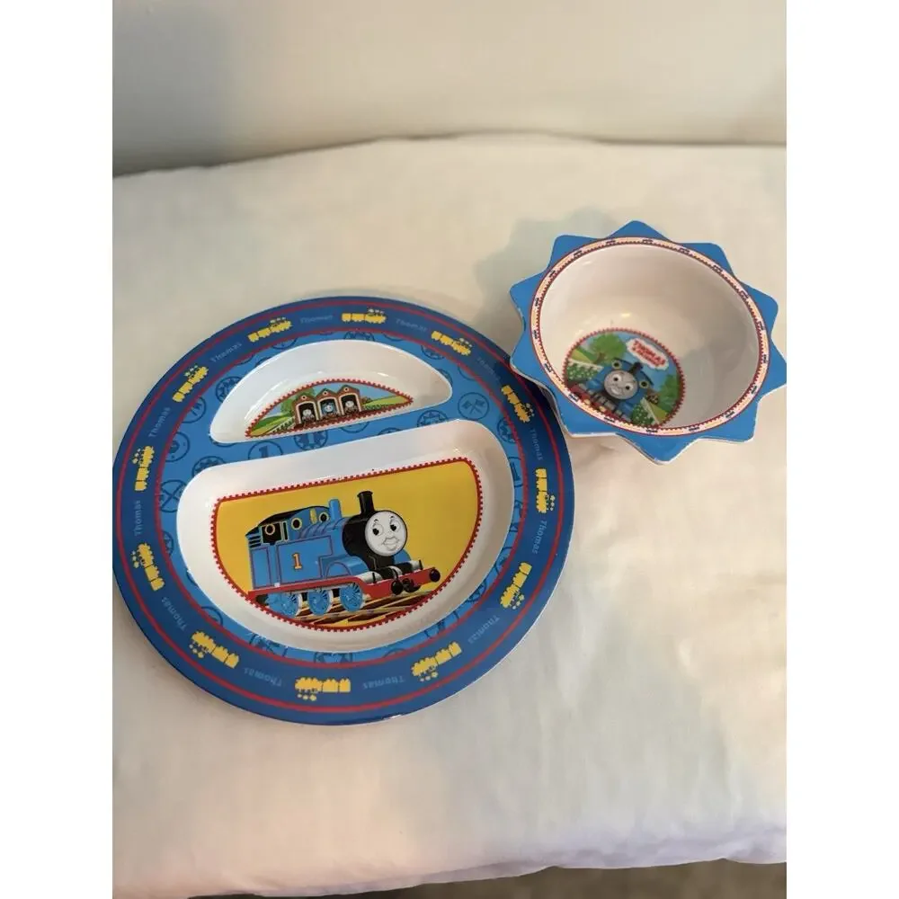 Thomas Tank 2005 Toddler Feeding Set Dish/Bowl/Silverware "The First Years" - Picture 1 of 9